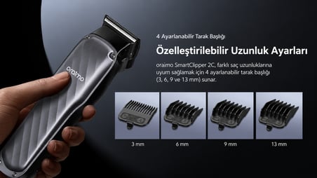 oraimo OPC-CL30C Saç Kesme ve Tıraş Makinesi Silver