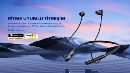 oraimo OEB-311 Boyun Bantlı Bluetooth Kulaklık Light Gold