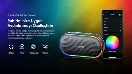 oraimo OBS-382 Bluetooth Hoparlör Space Grey FM Radyo