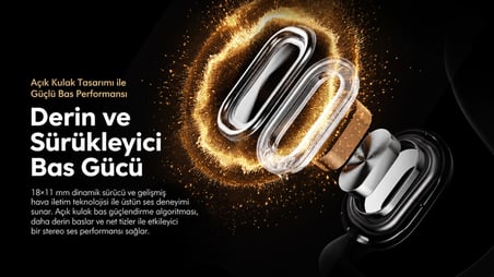 oraimo OPN-672 Boyun Bantlı Bluetooth Kulaklık Graphite Grey Açık Kulak