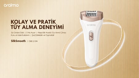 oraimo OBE-210N Epilatör White 36 Cımbız Diski