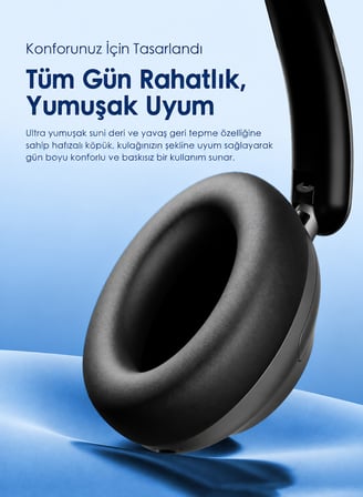 oraimo OHP-917 Kablosuz Gürültü Önleyici Bluetooth Kulaklık Graphite Grey