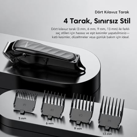 oraimo OCL-230 Saç Kesme ve Tıraş Makinesi Speed Black