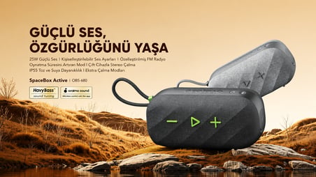oraimo OBS-680 Bluetooth Hoparlör Graphite Black 25W