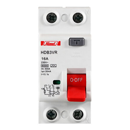 Himel HDB3VR225TC 2X25A 300 mA Kaçak Akım Koruma Rölesi