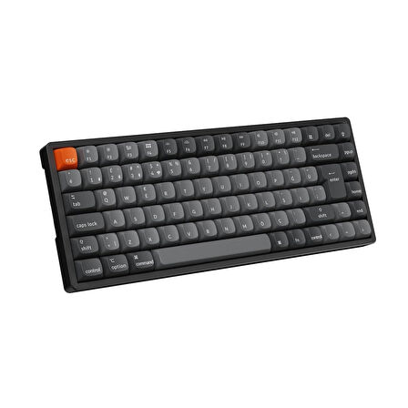 Keychron K2 Max %75 RGB Türkçe Red Switch Kablosuz Alüminyum Çerçeve Karbon Siyah Mekanik Klavye