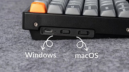 Keychron K2 Max %75 RGB Türkçe Brown Switch Kablosuz Alüminyum Çerçeve Karbon Siyah Mekanik Klavye