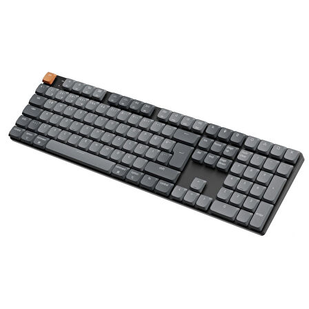 Keychron K5 Max %100 RGB Türkçe Red Switch Kablosuz Karbon Siyah Mekanik Klavye