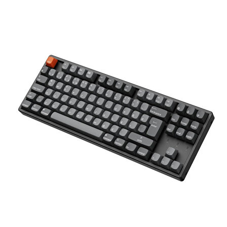 Keychron K8 Max %80 TKL RGB Türkçe Red Switch Kablosuz Alüminyum Çerçeve Karbon Siyah Mekanik Klavye