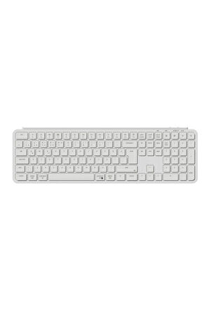 Keychron B6 Pro %100 Full Size Ultra-Slim 2.4 GHz Türkçe Kablosuz Beyaz Klavye
