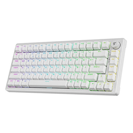 GameRaider K1 HE White Ultra-Fast Lime Manyetik Switch 8K Türkçe Kablolu Gaming Klavye