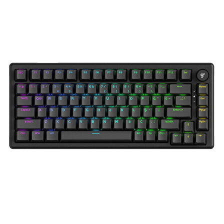 GameRaider K1 HE Grey Ultra-Fast Lime Manyetik Switch 8K Hz Türkçe Kablolu Gaming Klavye