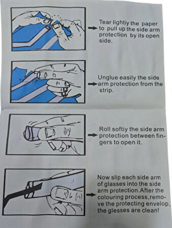 Gözlük Sapları Için Tek Kullanımlık Hijyen Kılıfı| Kuaför, Makyaj Ve Sağlık Alanlarına Özel 160adet