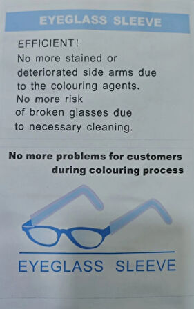 Gözlük Sapları Için Tek Kullanımlık Hijyen Kılıfı| Kuaför, Makyaj Ve Sağlık Alanlarına Özel 160adet