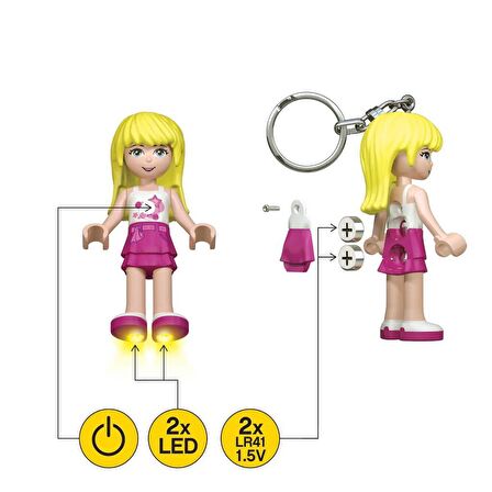 LEGO Friends KE22S Stephanie Key Light with Charms
