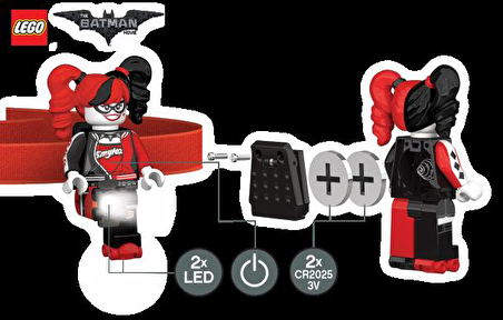 LEGO Batman Movie Harley Quinn Head Lamp