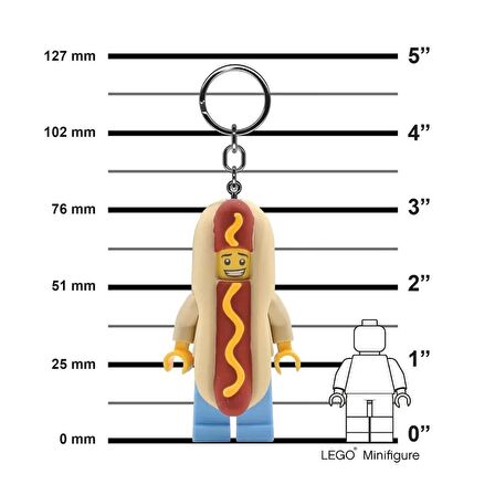 LEGO Ledlite 5005705 Iconic Hot Dog Guy Costume Led Key Chain