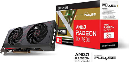 Sapphire RX 7600 Pulse 11324-01-20G 128Bit GDDR6 8 GB Ekran Kartı Teşhir