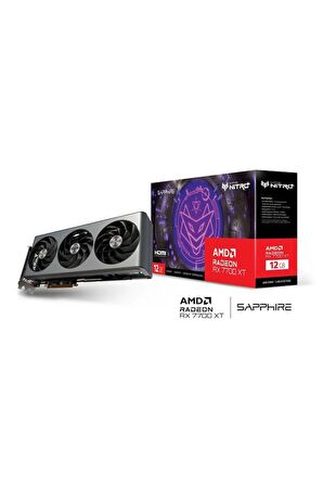 Sapphire RX 7700 XT Nitro+ 11335-02-20G 192 Bit GDDR6 12 GB Ekran Kartı