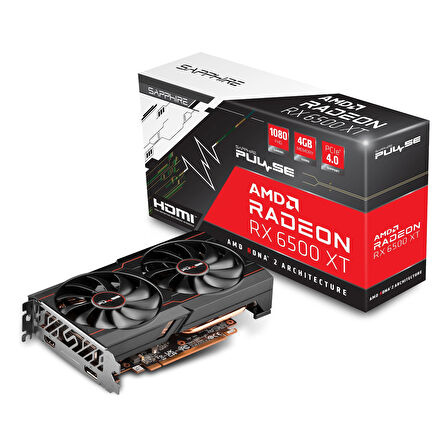 Sapphire Pulse Radeon RX 6500 XT 4GB GDDR6 64Bit HDMI/DP Ekran Kartı