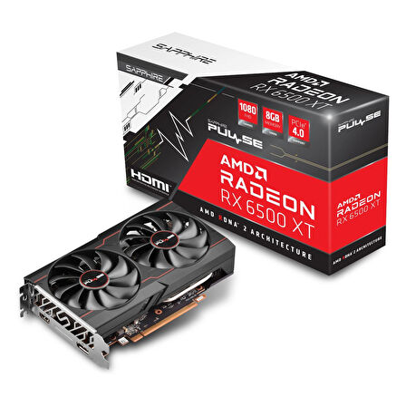 Sapphire Pulse Radeon RX 6500 XT 8GB GDDR6 64Bit HDMI/DP Ekran Kartı