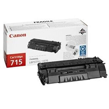 Canon CRG-715 (1975B002) Siyah Orjinal Toner - LBP3310 / LBP3370 (T4804) KUTU HASARLI