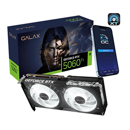 GALAX GeForce RTX 5060 Ti 1-Click OC 16GB GDDR7 128 Bit DLSS 4 Ekran Kartı (56IZN8MDCPOC)
