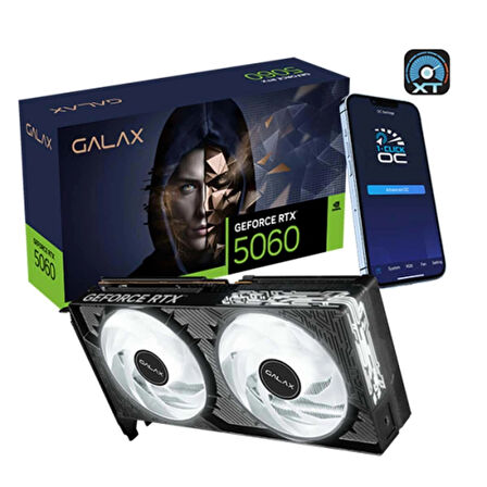 GALAX GeForce RTX 5060 1-Click OC 8GB GDDR7 128 Bit DLSS 4 Ekran Kartı (56NSN8MDDCOC)