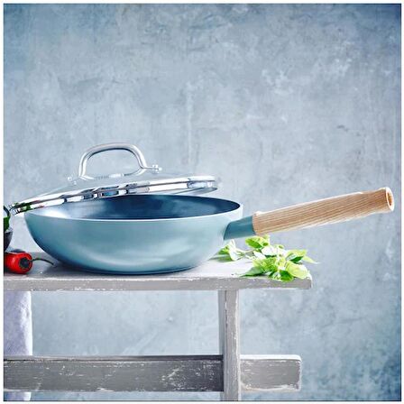 GREENPAN MAYFLOWER 28CM WOK TAVA