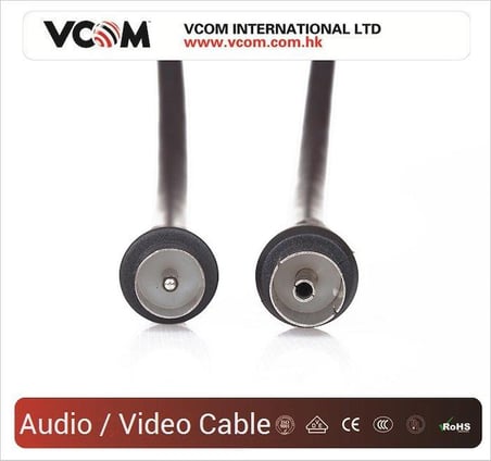 Vcom CV602-B 5mt Analog Siyah Tv Uzatma