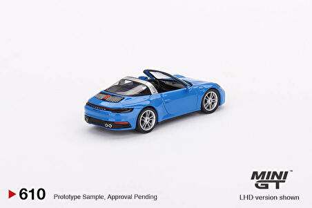 Mini GT 1/64 Ölçek Koleksiyonluk Model Araç MGT00610 Porsche 911 Targa 4S / Shark Blue