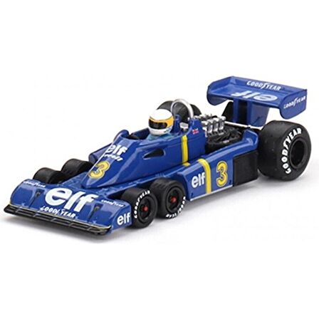 Mini GT 583 Tyrrell P34 #3 Jody Scheckter 1976 Swedish Gp Winner Model Araba