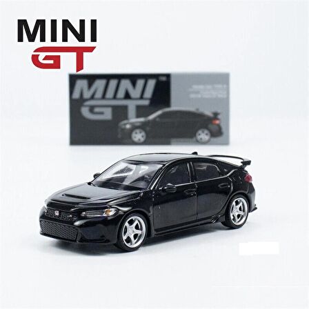 Mini Gt 585 Honda Civic Type R Crystal Black Pearl 2023 W/ Advan Gt Wheal Model Araba