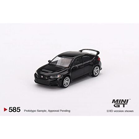 Mini Gt 585 Honda Civic Type R Crystal Black Pearl 2023 W/ Advan Gt Wheal Model Araba