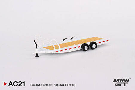 Mini GT Car Hauler Trailer Type C White AC21