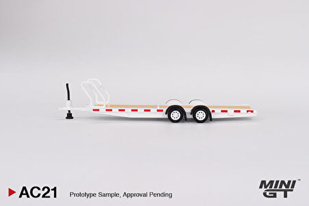 Mini GT Car Hauler Trailer Type C White AC21
