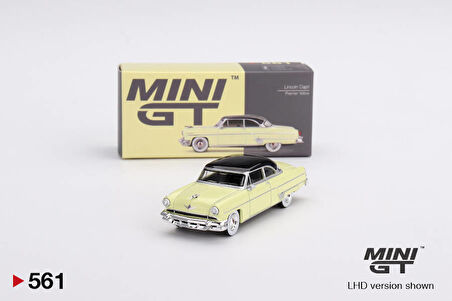 Mini GT 1/64 Ölçek Koleksiyonluk Model Araç MGT00561 Lincoln Capri / Premier Yellow