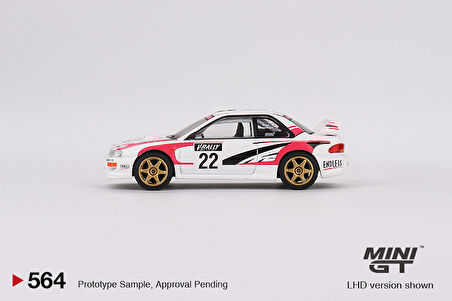 Mini GT 1/64 Ölçek Koleksiyonluk Model Araç MGT00564 Subaru Impreza WRC98 #22 / 1999 Rally Tour de Corse