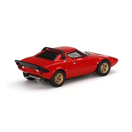 Mini GT 1:64 Lancio Stratos HF Stradale Rosso Arancio