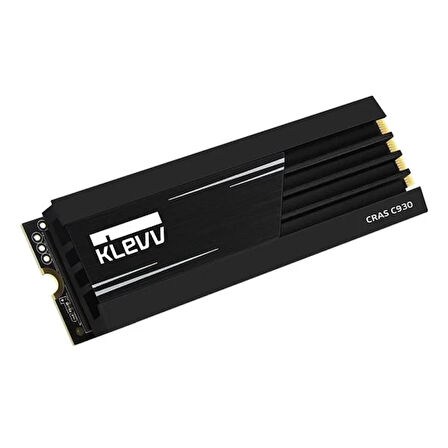 KLEVV Cras C930 1TB NVMe PCIe Gen4 x4 Okuma 7400MB – Yazma 6400MB PS5 Uyumlu Soğutuculu M.2 SSD (K01TBM2SP0-C93)