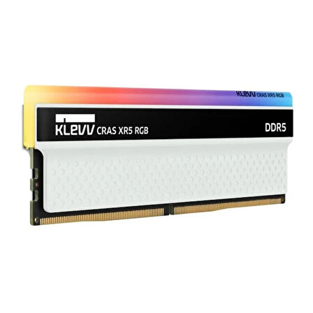 KLEVV Cras XR5 RGB 32GB (2x16GB) 7000MHz CL36 INTEL XMP 3.0 – AMD EXPO DDR5 Heatsink Beyaz Ram (KD5AGUA80-70B360S)