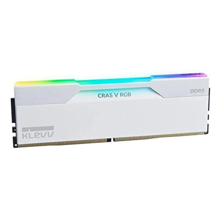 KLEVV Cras V RGB 32GB (2x16GB) 6400MHz CL32 INTEL XMP 3.0 – AMD EXPO DDR5 Heatsink Brilliant White Ram (KD5AGUA80-64A320J)