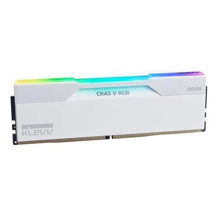 KLEVV CRAS V RGB 48GB (2x24GB) 6000MHz CL30 INTEL XMP 3.0 – AMD EXPO DDR5 Brilliant White Ram (KD5KGUD80-60A300J)