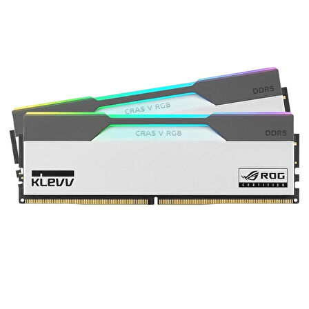 KLEVV Cras V RGB ROG 32GB (2x16GB) 7200MHz CL34 INTEL XMP 3.0 – AMD EXPO DDR5 Heatsink Ram (KD5AGUA80-72B340P)