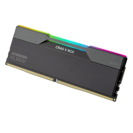 KLEVV CRAS V RGB 128GB (2x64GB) 6000MHz CL32 INTEL XMP 3.0 – AMD EXPO DDR5 Obsidian Black Ram (KD5CGUB80-60A320G)