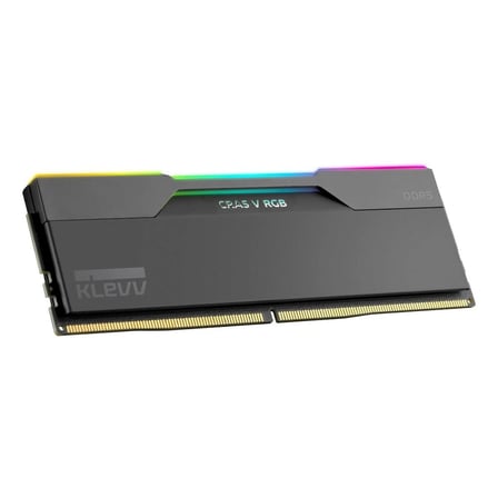 KLEVV CRAS V RGB 128GB (2x64GB) 6000MHz CL32 INTEL XMP 3.0 – AMD EXPO DDR5 Obsidian Black Ram (KD5CGUB80-60A320G)