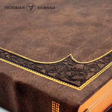 Victoria's Journals Vintage Old Book Defter Çizgili 14x20 cm