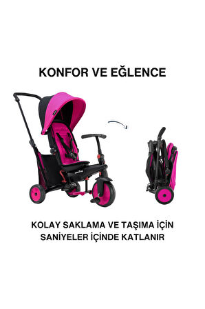 SmarTrike STR3 Plus 5’i 1 Arada Modüler Katlanabilir Bebek Arabası ve Üç Tekerlekli Bebek Bisikleti