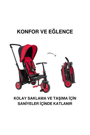 SmarTrike STR3 Plus 5’i 1 Arada Modüler Katlanabilir Bebek Arabası ve Üç Tekerlekli Bebek Bisikleti