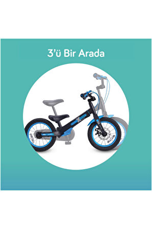 SmarTrike Xtend 3'ü 1 Arada Büyüyen Çocuk Bisikleti, 3-7 Yaş için Dengeden Pedala Eğitim Bisikleti